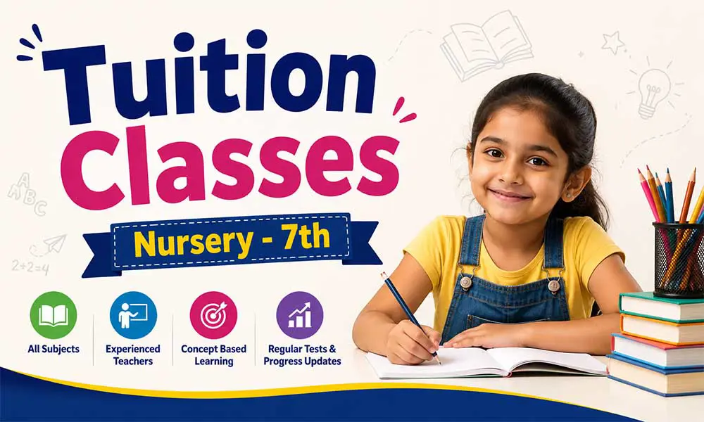 Primary school tuition classes for Nursery to 7th standard students in Lohegaon Pune